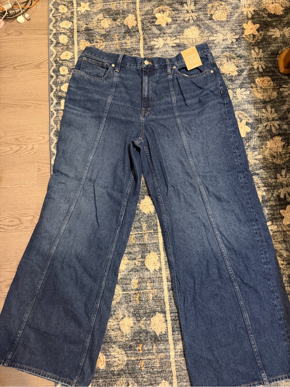 Madewell Classic Wide-Leg Women’s Jeans - Dark Blue